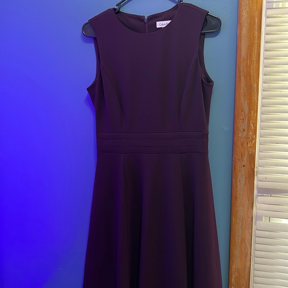 Calvin Klein purple dress